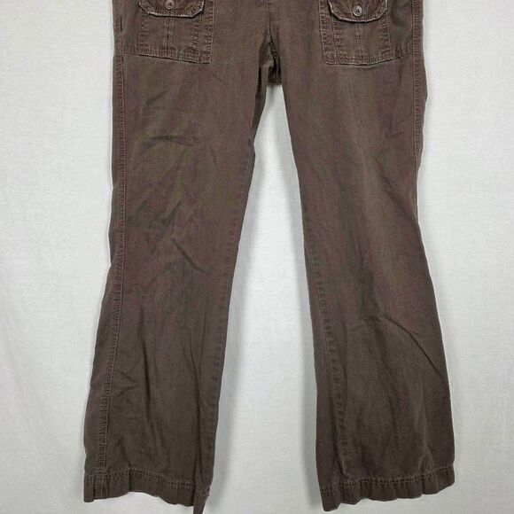 Maurices Vintage Cargo Pants Brown Size 9/10 Cotton - Picture 4 of 8